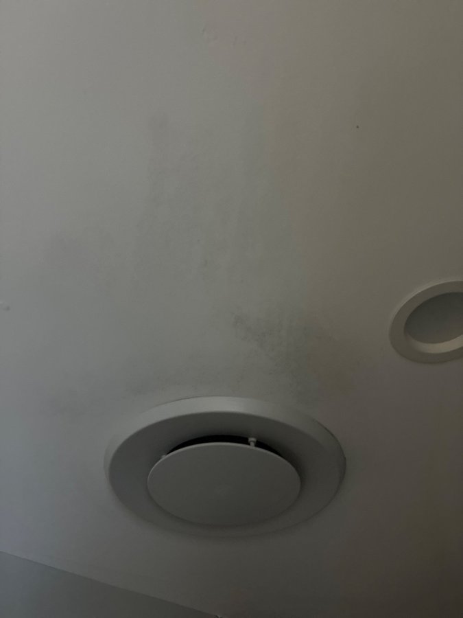 Mould growth surrounding an air con vent at an Ormeau property
